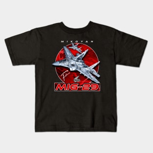 MIG-29 Soviet Union  Air Superiority Jet Fighter Kids T-Shirt